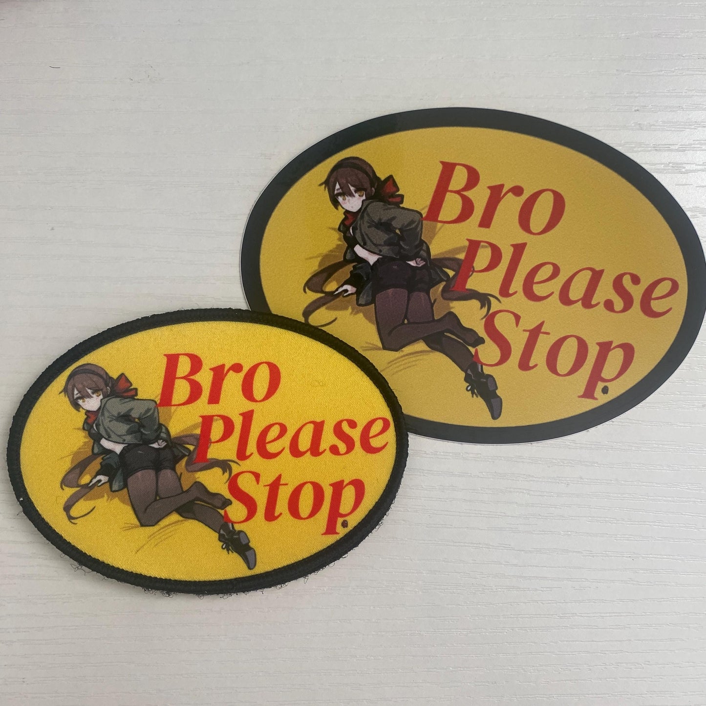 Bro Please Stop - Bass Pro Shops Parody Custom Anime Stickers for Car / Laptop / Airsoft //Waterproof Anime Decal