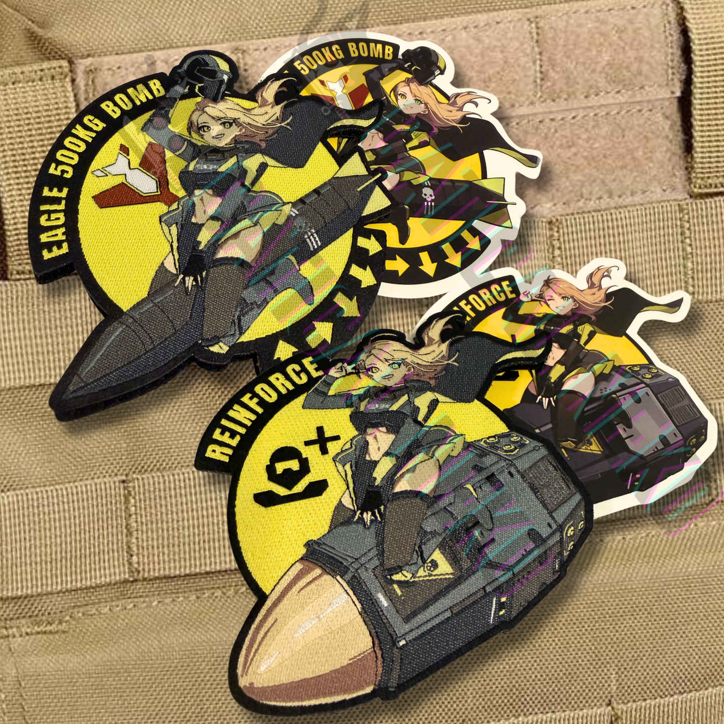 Anime Morale Patch - Eagle 500KG Bomb & Reinforce