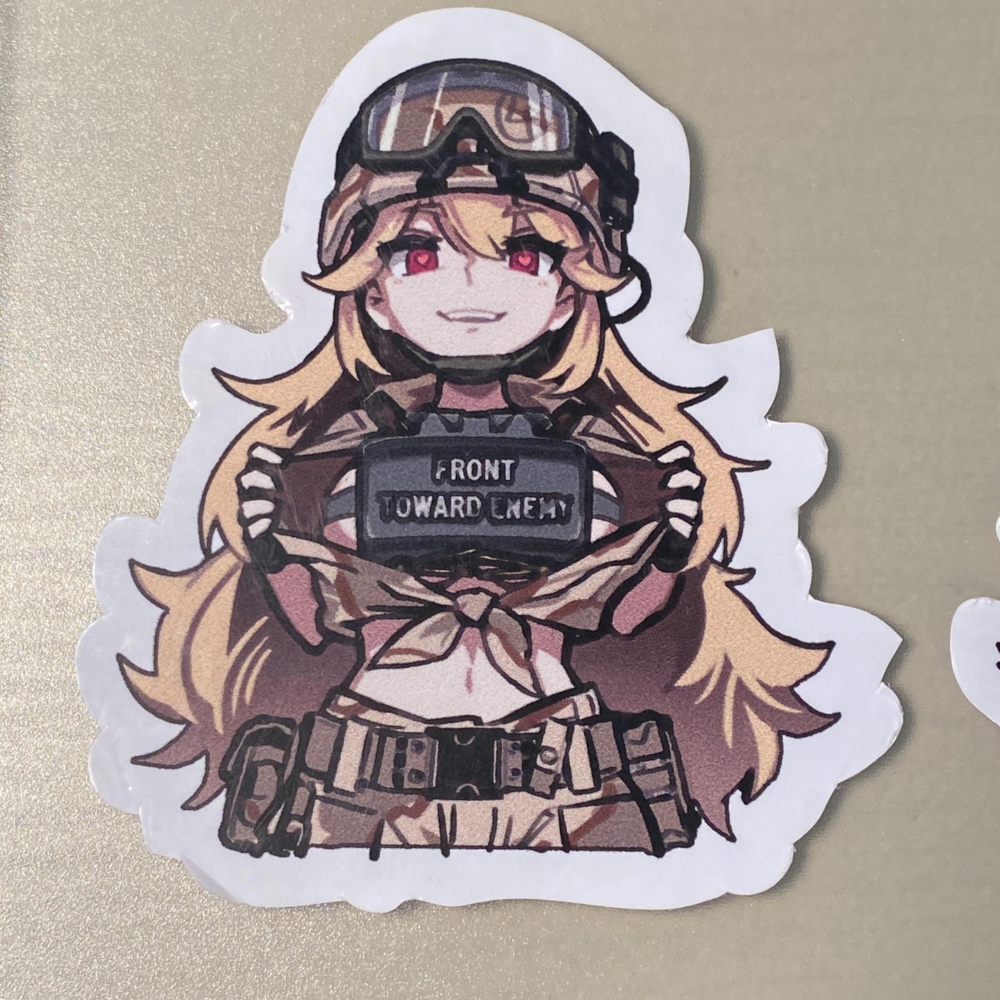 Custom Anime Stickers - Front Towards Enemy - Claymore - Desert Storm