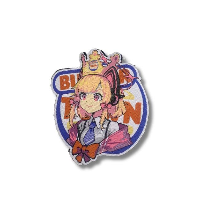 Anime Velcro Patch - Momoi Burger King Parody - Blue Archive
