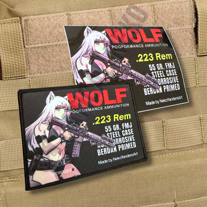 Anime Morale Patch - Wolf .223 REM