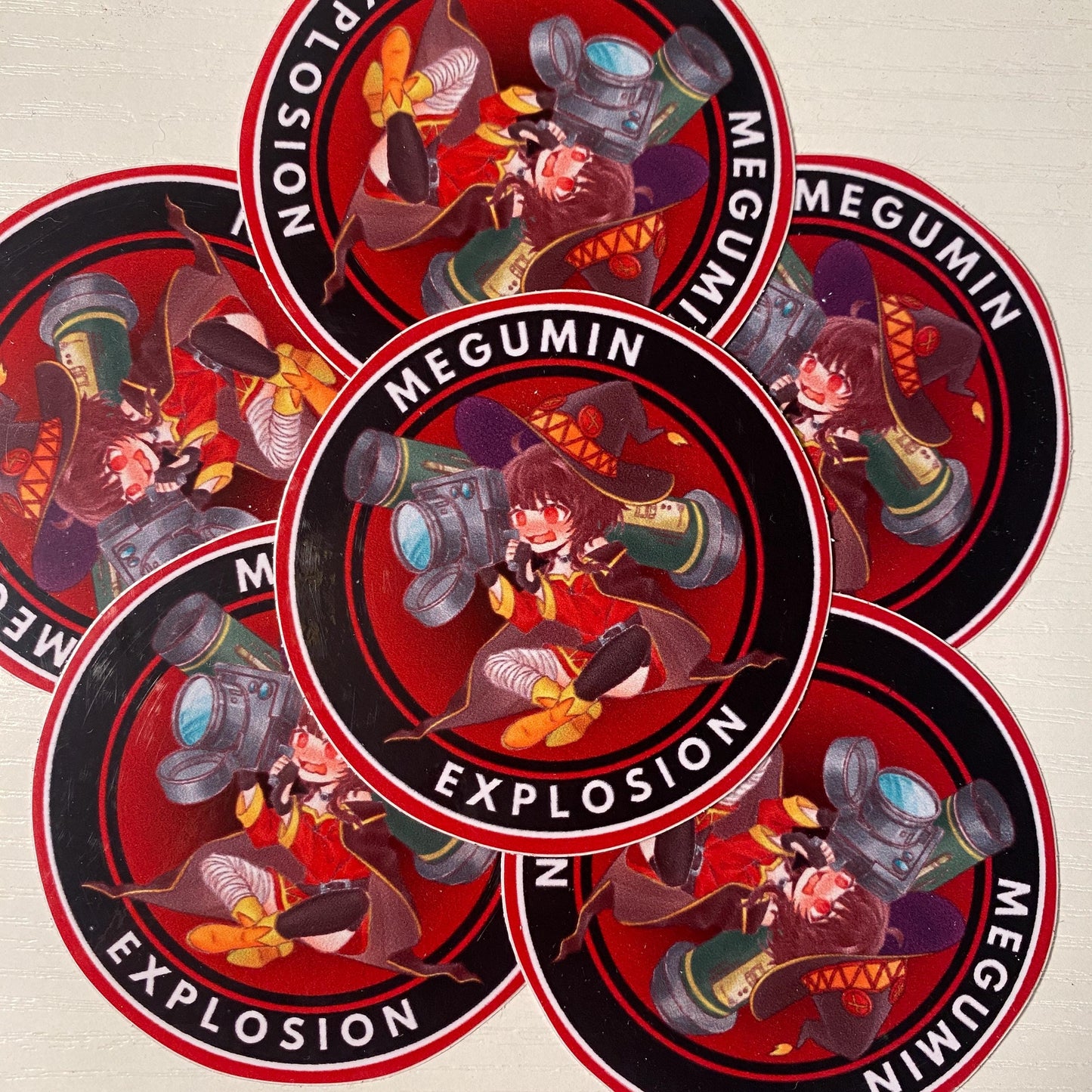 Megumin Javelin Launcher Custom Anime Stickers for Car / Laptop / Airsoft //Waterproof Anime Decal