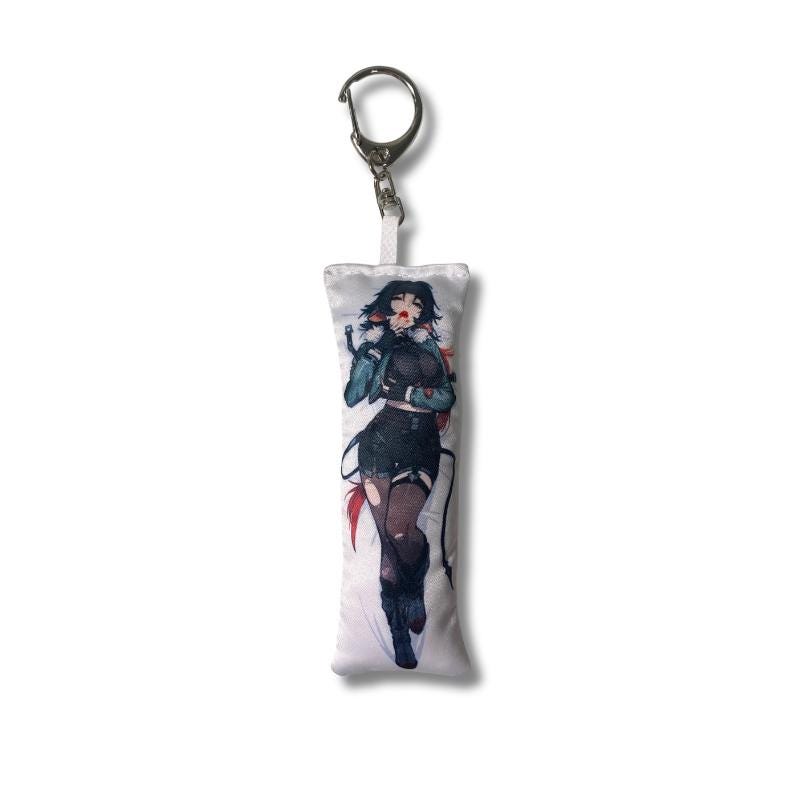 Mini Jane Doe Dakimakura Keychain: Zenless Zone Zero Body Pillow Charm