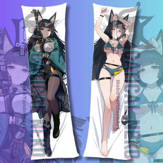 Miyabi Dakimakura Body Pillow: Zenless Zone Zero 2-Way Tricot Case