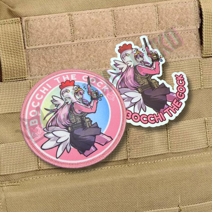 Anime Morale Patch - Bocchi the Cock - MGS Chicken Hat Parody