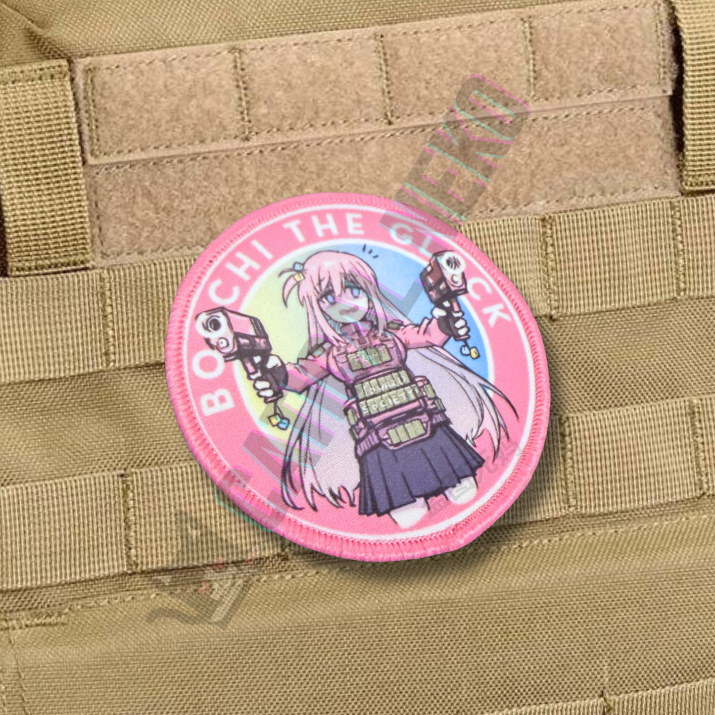 Anime Morale Patch - Bocchi the Glock - Front Toward Society