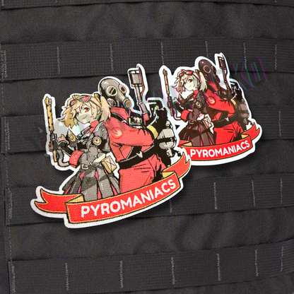 Anime Morale Patch - Burince & Pyro - Zenless Zone Zero x TF2 - Pyromaniacs