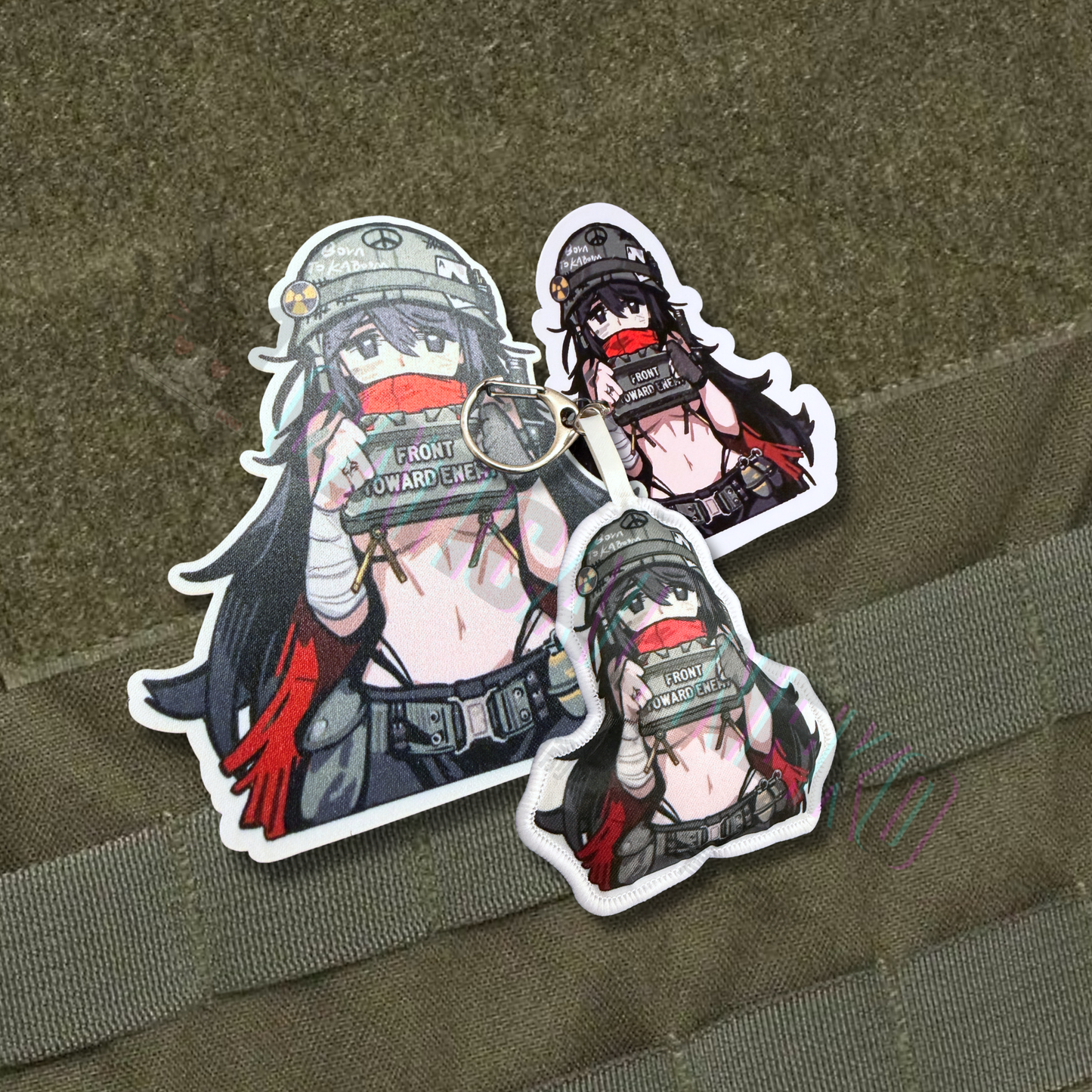 Anime Plush Keychain Charm - Front Towards Enemy - Claymore - Vietnam War