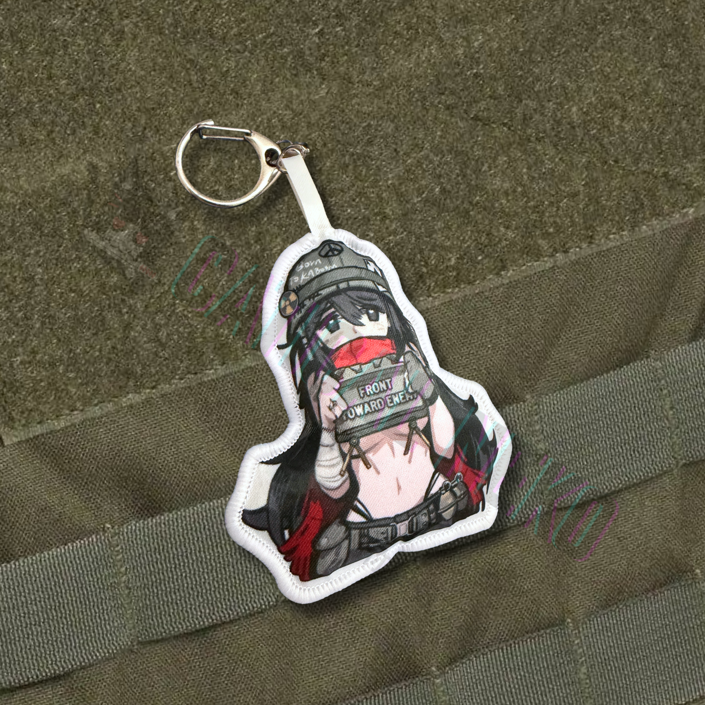 Anime Plush Keychain Charm - Front Towards Enemy - Claymore - Vietnam War