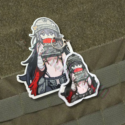 Anime Plush Keychain Charm - Front Towards Enemy - Claymore - Vietnam War