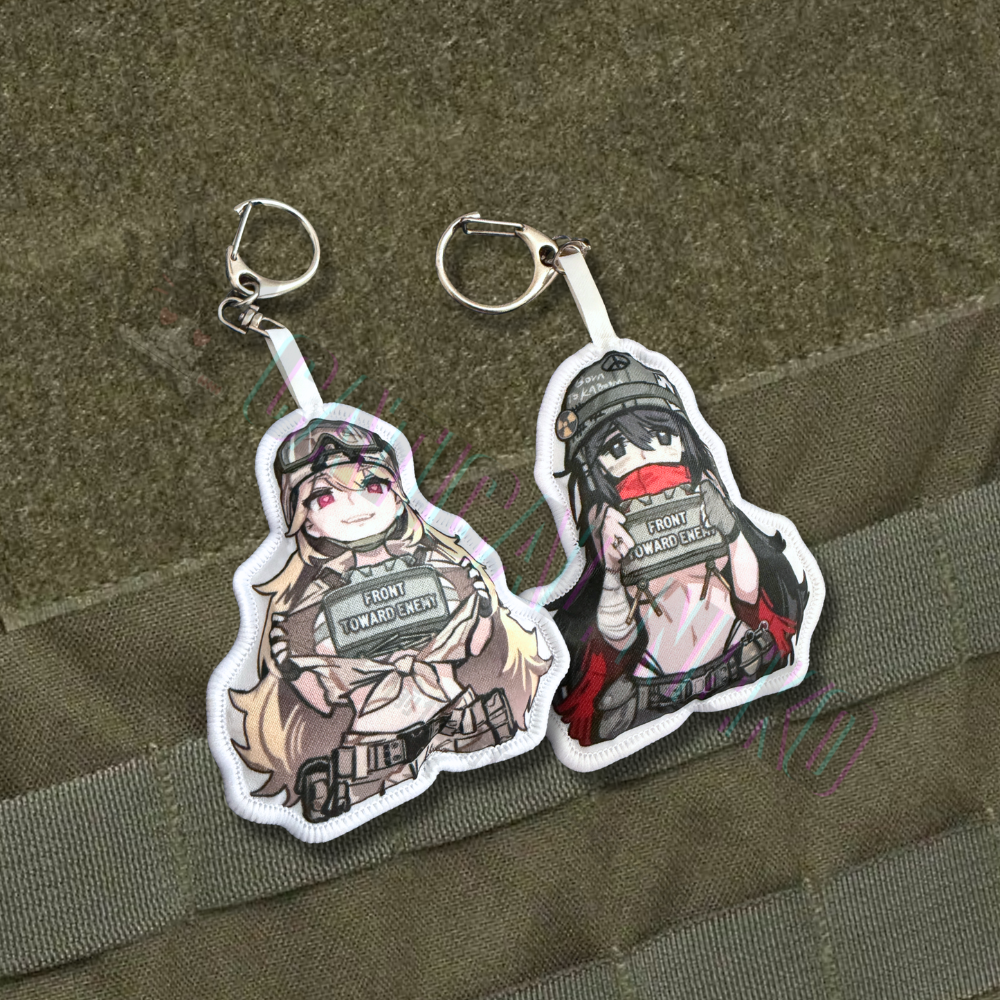 Anime Plush Keychain Charm - Front Towards Enemy - Claymore - Vietnam War