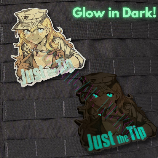 Anime Morale Patch - Just the Tip -  Glow in Dark