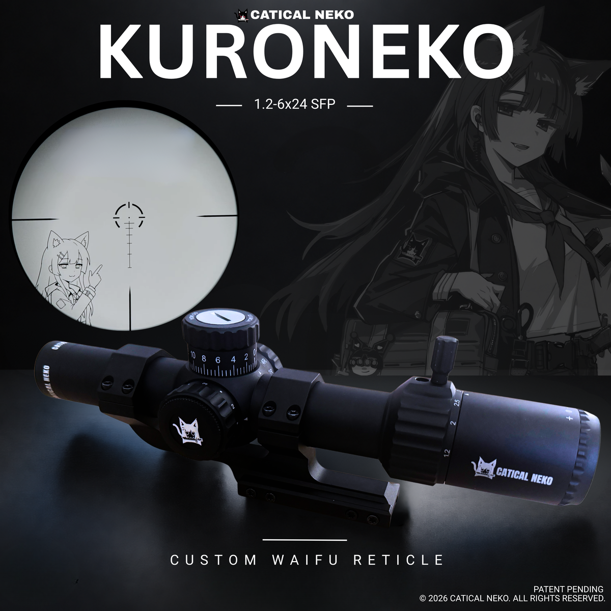 KURONEKO 1.2–6×24 SFP - Founder's Edition – Catical Neko