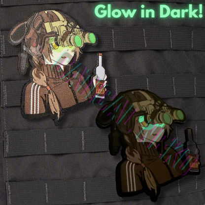 Anime Morale Patch - NVG Girl USSR - Glow In Dark