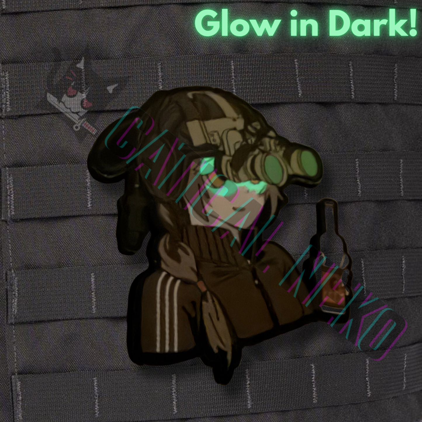 Anime Morale Patch - NVG Girl USSR - Glow In Dark
