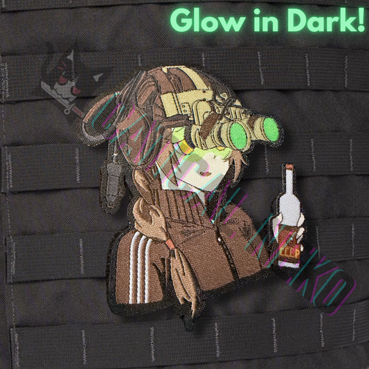 Anime Morale Patch - NVG Girl USSR - Glow In Dark