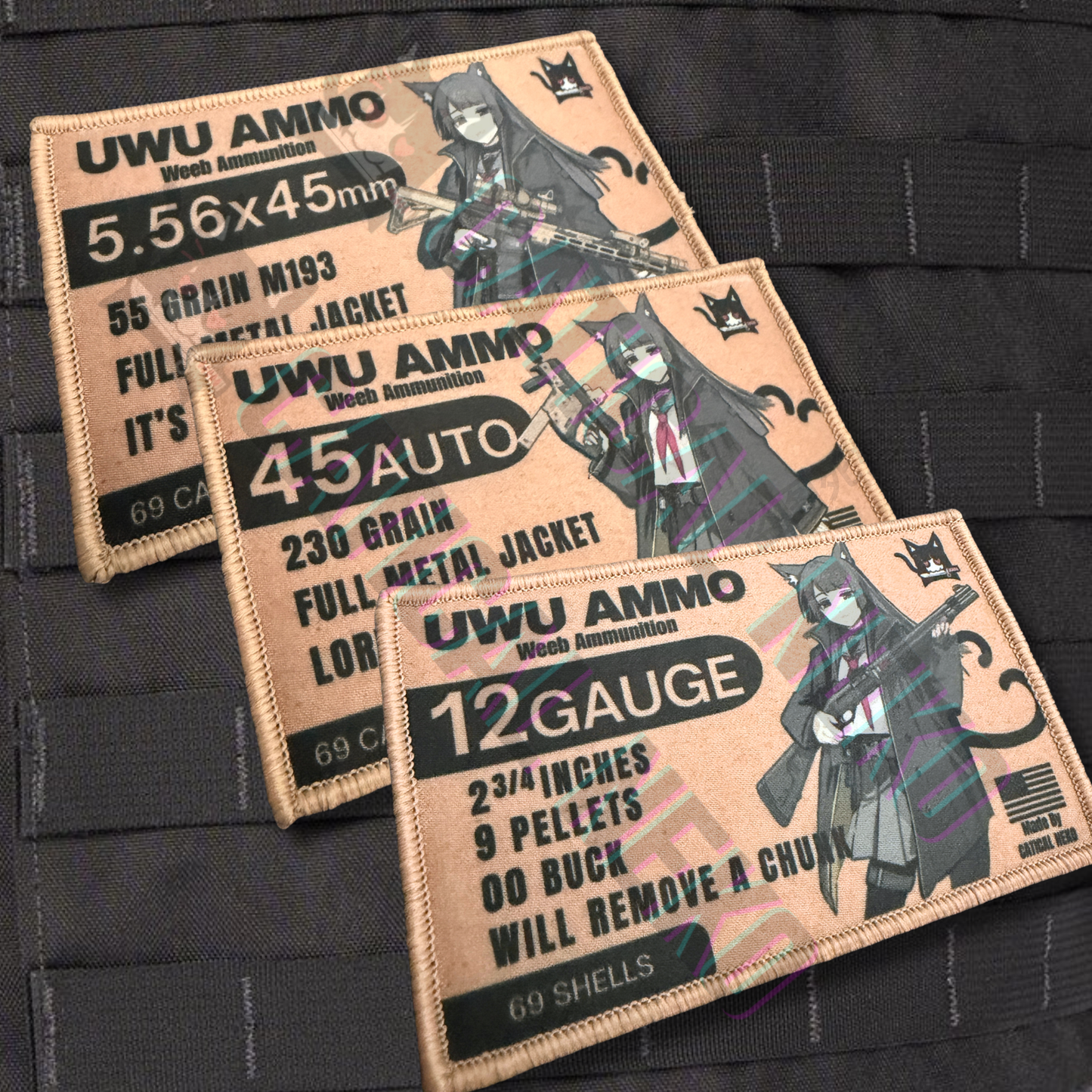 Anime Morale Patch - Ammo Series - .45 ACP - UWU Ammo