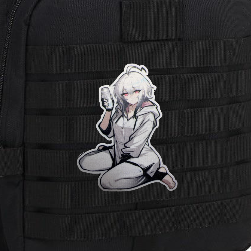 Anime Velcro Patch - Soda Can Girl