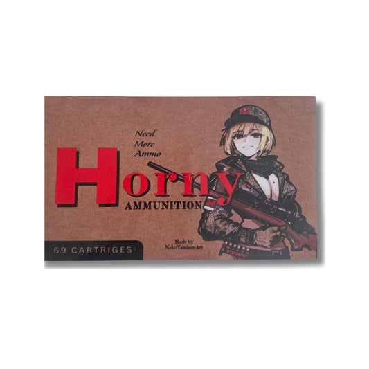 Horny Ammo Custom Anime Stickers for Car / Laptop / Airsoft //Waterproof Anime Decal