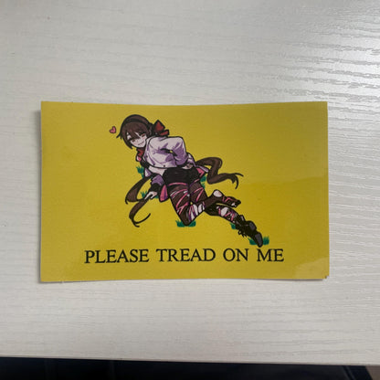 Gadsden Flag Anime Sticker: Waterproof Car/Laptop Decal