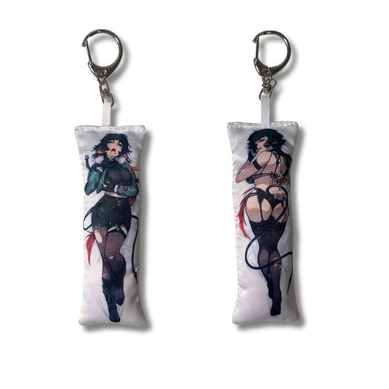 Mini Jane Doe Dakimakura Keychain: Zenless Zone Zero Body Pillow Charm
