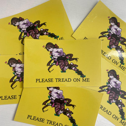 Gadsden Flag Anime Sticker: Waterproof Car/Laptop Decal