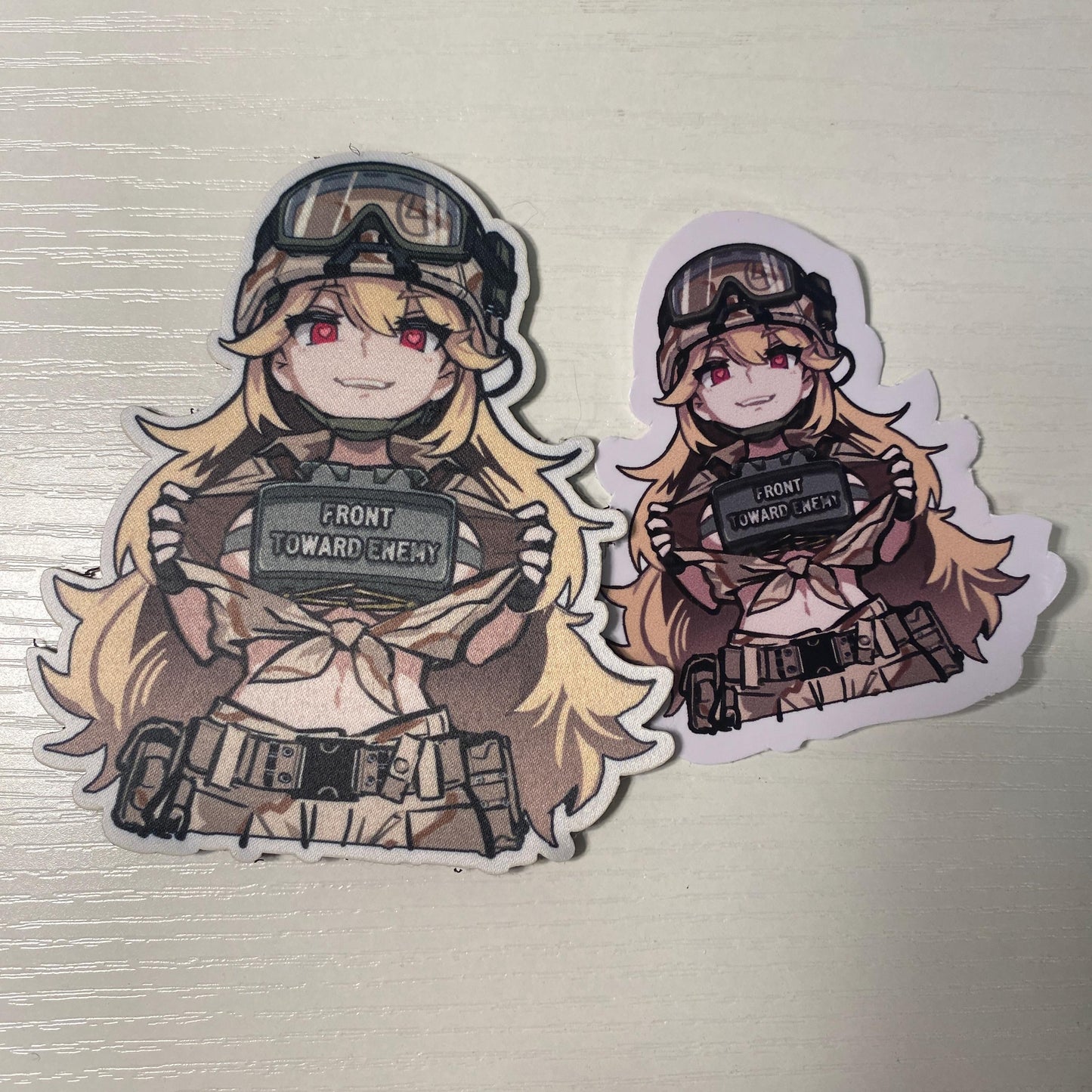 Custom Anime Stickers - Front Towards Enemy - Claymore - Desert Storm