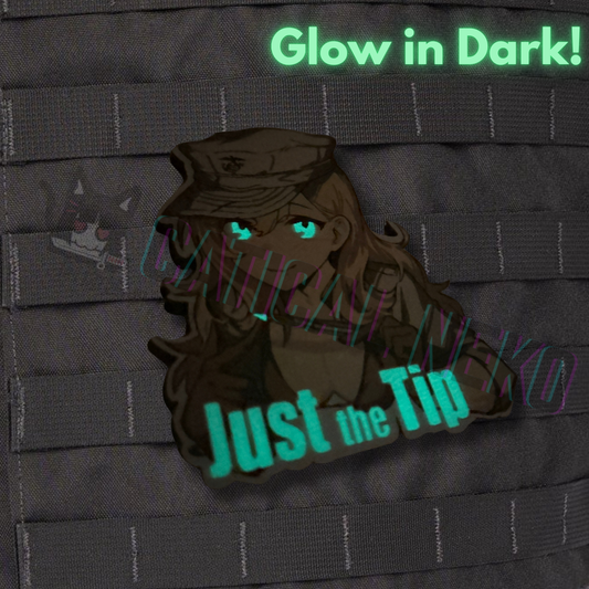 Anime Morale Patch - Just the Tip -  Glow in Dark